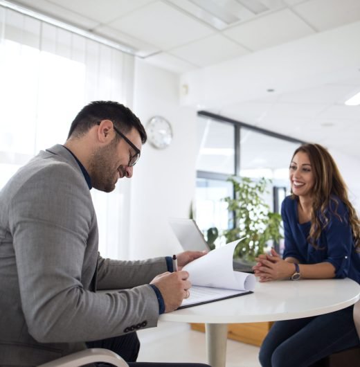 Job interview and candidate selection for employment.
